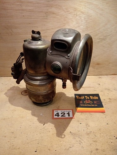 Vintage bicycle lamp - bicycle,