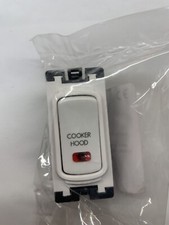 LEGRAND SYNERGY 20A DP GRID SWITCH WITH NEON MARKED "COOKER HOOD" 7354 21 CH