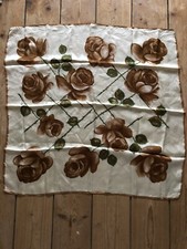 Vintage 1960s Rose Scarf