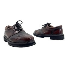 Vintage SCHOLAR DSI Mens 8 41 Leather Oxfords Lace Up Dress Shoes Classic BROWN