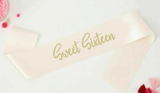 Sweet sixteen birthday sash - sixteen,