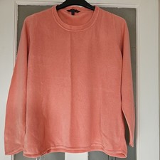 Ladies Pink Long Sleeved Jumper Size 18 By Bon Marche