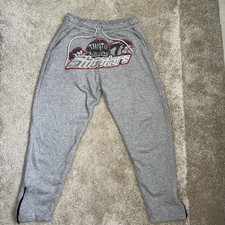Trapstar Shooters Track Bottoms- Grey/Red- M