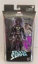 Marvel Legends Obsidian Silver Surfer W/Mjolnir Exclusive 6" Figure Complete CIB
