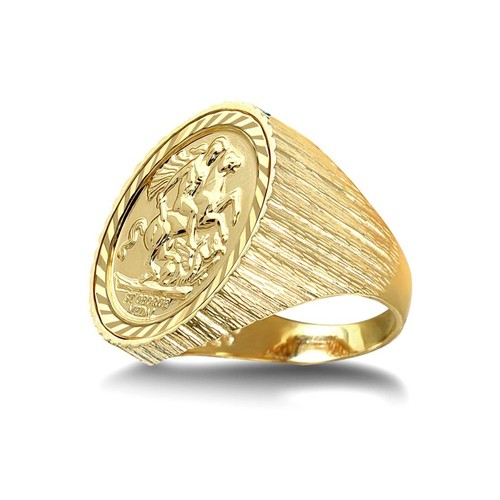 9ct gold jewelco london ribbed - gold,