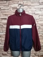  Fila White Line Vintage Lightweight Hooded Jacket Size XS 