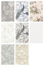 LAURA ASHLEY WALLPAPERS Variety Duck EGG Magnolia Rosemore Belvedere Steel Grey
