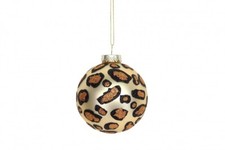 Gold Glass Leopard Print