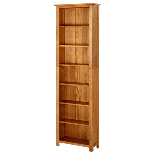 Tall narrow wooden bookcase - narrow,