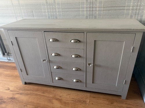 Sideboard storage cabinet grey - sideboard,