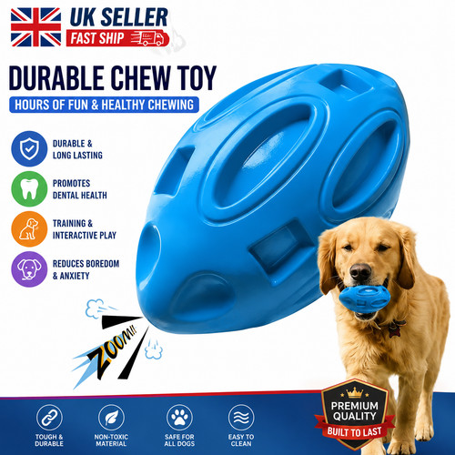 Indestructible squeaky rugby - squeaky,