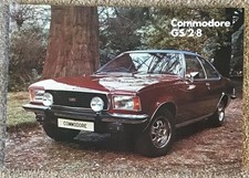 OPEL COMMODORE GS/2.8 SALOON & COUPE Car Sales Brochure c1973