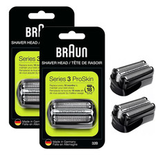 2 Pack Braun 32B Series 3 Electric Shaver Replacement Foil Cutter Head LK6