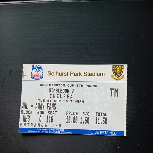 Ticket 1998 1999 12 - :, 1998/1999