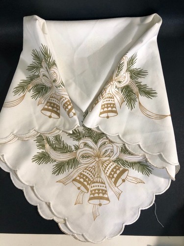 Vintage christmas tablecloth - vintage,