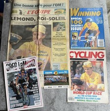 Tour De France Greg Lemond Retro Cycling Magazines Winning 100 Edition Rare