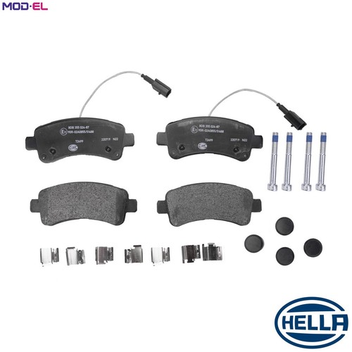 Brake pad set disc - disc, 8db