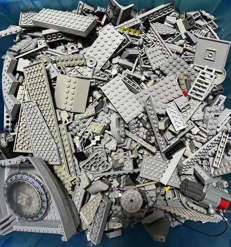 Lego 500g colour sorted grey - sorted,