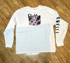 ONeill Long Sleeve T Shirt White Psycho Therapy Skater Cotton Shirt Men’s 2XL