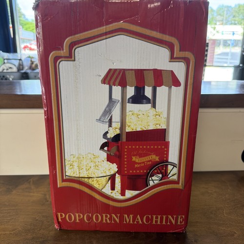 Vintage style popcorn machine - vintage,