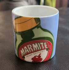 Official Marmite Merchandise Jar Ceramic  Egg Cup 5cm - Blue, Ecp Design