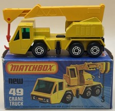 Matchbox Superfast #49 Crane Truck - Yellow
