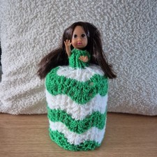Retro Toilet Roll Cover Doll Hand Knitted #434