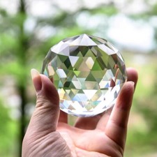 1X  5/8/10cm Faceted Crystal