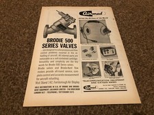 AC74 ADVERT 11X4 BRODIE AND BRODIE 500 SERIES VALVES  GILBARCO LIMITED