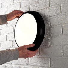 LED 2D Black Bulkhead Ceiling & Wall Light 18W IP65 Colour Selectable LEDBRITE