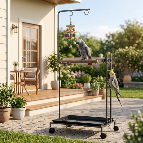 Pawhut bird stand - stand, wheels