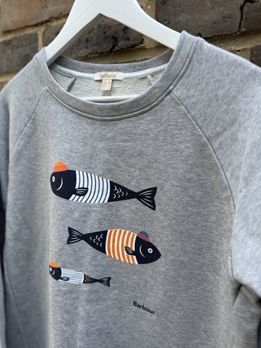 Barbour grey sweatshirt 12 - grey,