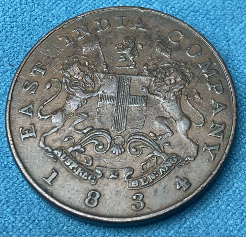 British india 1834 anna - british,