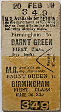 MIDLAND RAILWAY - BIRMINGHAM to BARNT GREEN (20 FEB 99)