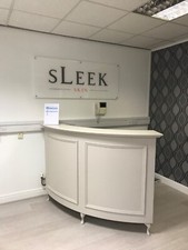 Large Curved Reception Desk