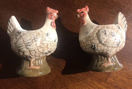 Vintage pottery hen - vintage,