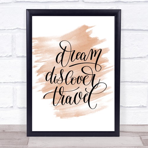 Discover travel quote print - travel,