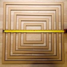 Wooden Square Craft Shapes