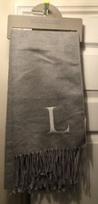 Light Grey Wide Soft Scarf