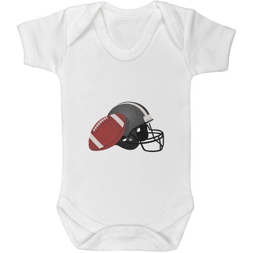 Football equipment baby grow - equipment',