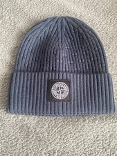 Stone Island Blue Beanie One Size