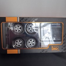 IXO Speedline corse silver Set of 4 Wheels 1/18 Scale Diecast