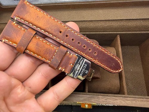 20mm tudor strap vintage brown - 20mm,