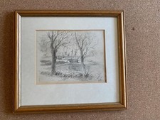 Framed PENCIL DRAWING JOHN
