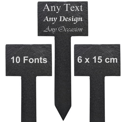 Personalised slate plot number - personalised,