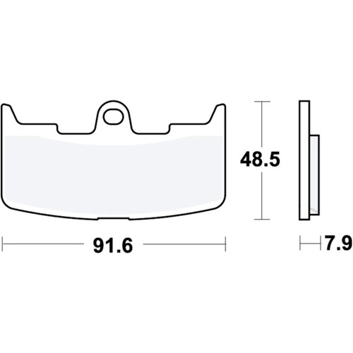 Trw sintered front brake - front,