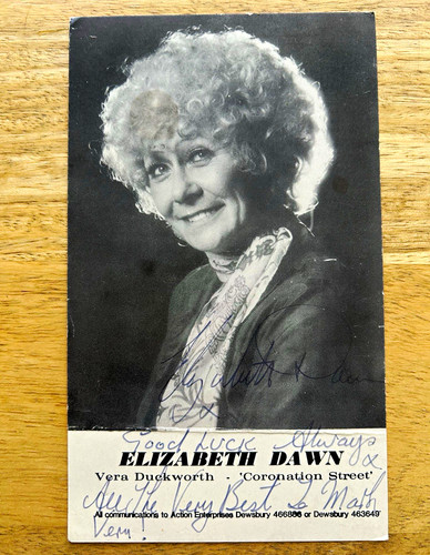 Elizabeth dawn signed photo - elizabeth,