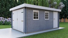 Wooden garage jeff - garage,