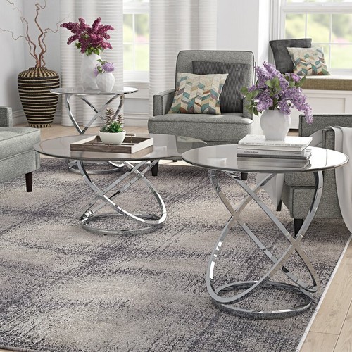 Modern coffee table round - modern,