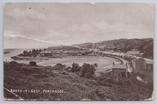 Borth-y-Gest Portmadoc Curved Bay Seaside Cottages North Wales c1900s